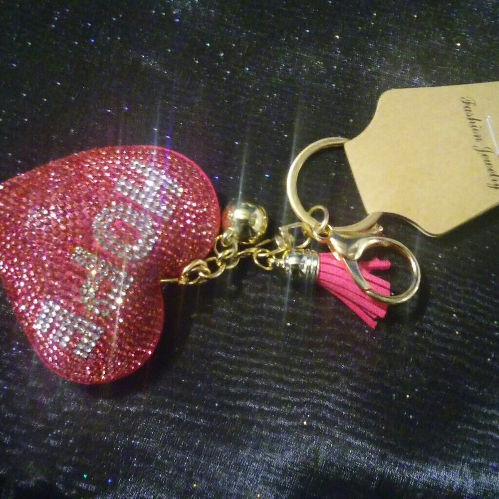 Blingy Breast Cancer Awareness keychain